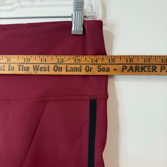 Figs Women's Underscrubs Leggings Dark Red Large Performance Athleisure - Picture 6 of 7